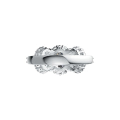 18K Gold Semi Mount Ring Setting Oval OV 7X5mm OV 6X4mm Diamond Accent DHJ