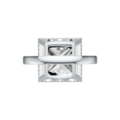 Sterling Silver Semi Mount Ring Setting Princess SQ 12X12mm Halo DHJ