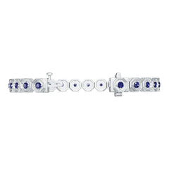 18K Gold Semi Mount Bracelet Setting Round Ro 2x2mm Syz Jewelry