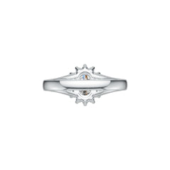 Sterling Silver Semi Mount Ring Setting Oval OV 7X5mm Halo DHJ