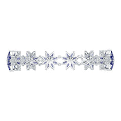 Platinum Semi Mount Bracelet Setting Marquise Ma 6x3mm Diamond Accent Syz Jewelry
