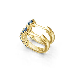 10K 14K Gold or 18K Gold Semi Mount Earrings Setting Round Rd Diamond Accent Syzjewelry