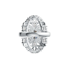 Sterling Silver Semi Mount Ring Setting Oval OV 8X6mm DHJ