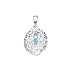 Sterling Silver Semi Mount Pendant Setting Oval OV 7X5mm DHJ