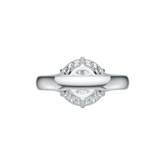 10K Gold Semi Mount Ring Setting Round RD 12X12mm Solitaire DHJ