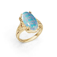 18K Gold Semi Mount Ring Setting Round Ro 21x11mm Syz Jewelry