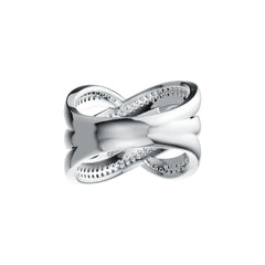 Sterling Silver Semi Mount Ring Setting Oval OV 6X4mm with White Topaz DHJ