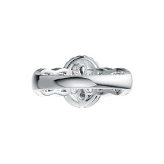 Sterling Silver Semi Mount Ring Setting Oval OV 9X7mm White Topaz DHJ