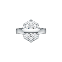 10K Gold Semi Mount Ring Setting Oval OV 9X7mm Moissanite Accent DHJ