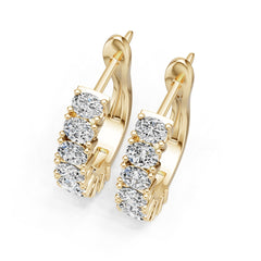 Sterling Silver Semi Mount Earrings Setting Oval Ov 4x3mm DHJ