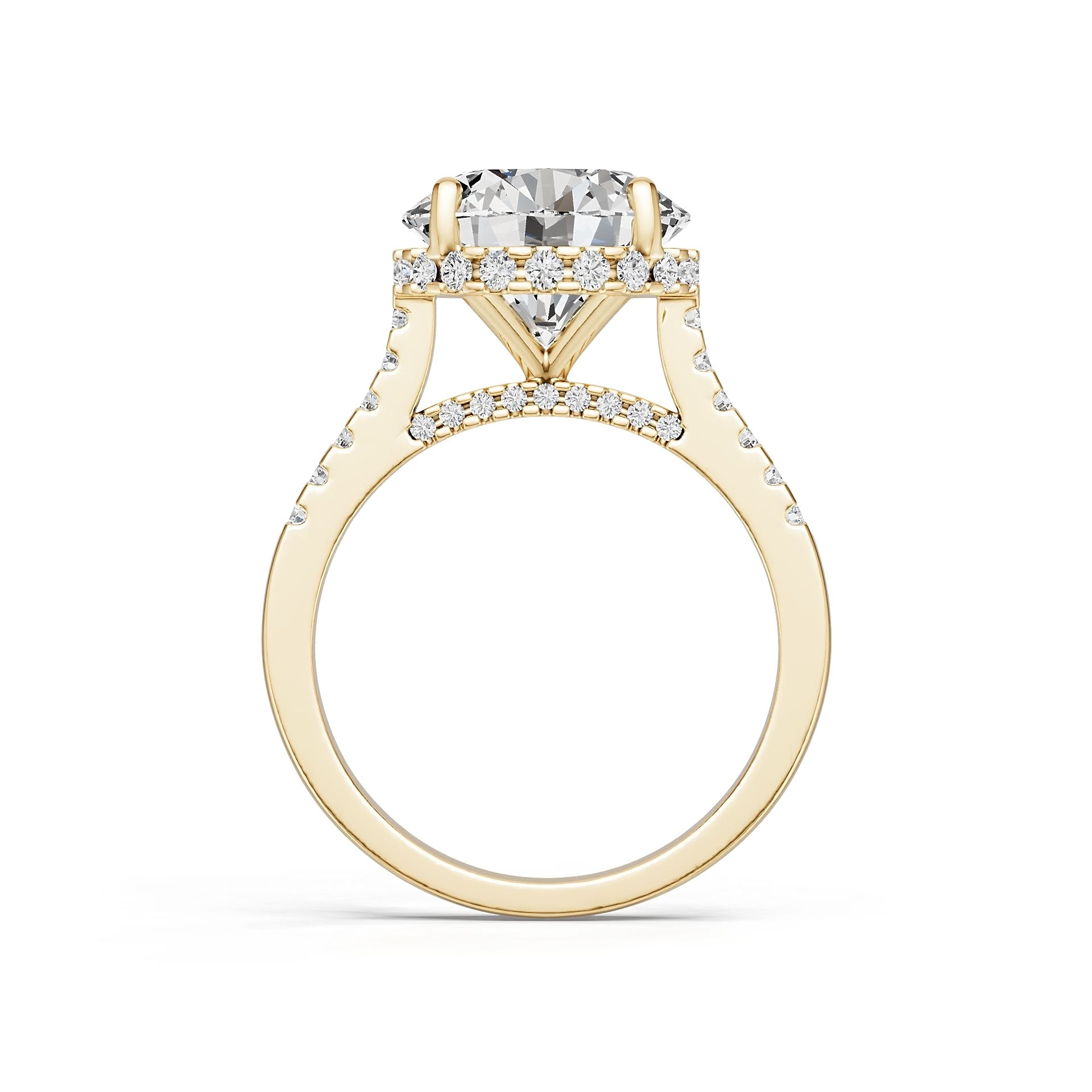 Sterling Silver Semi Mount Ring Setting Round Ro 11x11mm Syzjewelry