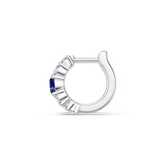 10K Gold Semi Mount Earrings Setting Round RD 5.3mm Moissanite Accent