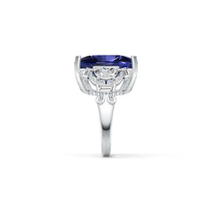 14K Gold Semi Mount Ring Setting Cushion Cu 21x16mm Diamond Accent