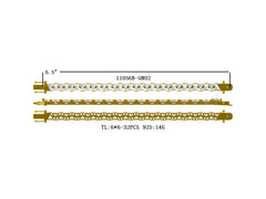 18K Gold Semi Mount Bracelet Setting Trillion Tr 6x6mm Syzjewelry
