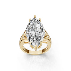 Sterling Silver Semi Mount Ring Setting Marquise MQ 18X9mm DHJ