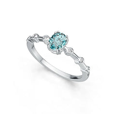 Platinum Semi Mount Ring Setting Oval OV 12.12x9.10x6.36mm with SI1/SI2 Natural Diamonds Size 9