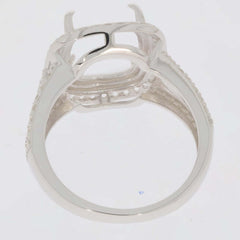 Jewelry Wax Semi Mount Ring Setting Cushion CU 12X10mm 19582R