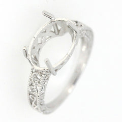 Jewelry Wax Semi Mount Ring Setting Oval OV 13x9mm Filigree 160