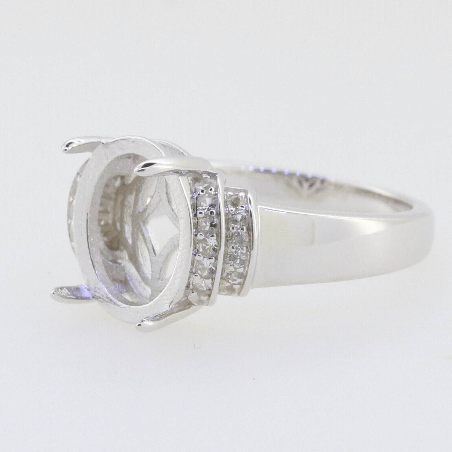 Sterling Silver Oval 12x10mm Cabochon Ring Setting – Syzjewelry