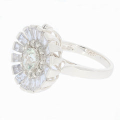 Sterling Silver Semi Mount Ring Setting Round RD 6x6mm Solid R24459 - Syzjewelry