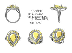 Sterling Silver Semi Mount Ring Setting Round RD Center主石mm - Syzjewelry