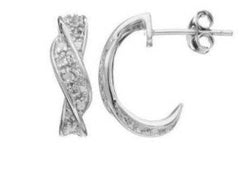 Sterling Silver Semi Mount Earrings Setting Round RD 1.4mm - Syzjewelry