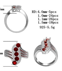 Sterling Silver Semi Mount Ring Setting Round RD 4x4mm - Syzjewelry