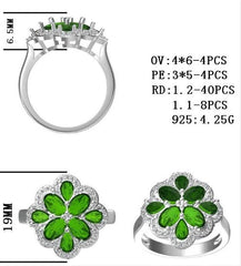 Sterling Silver Semi Mount Ring Setting Oval OV 6X4mm - Syzjewelry