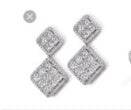 Sterling Silver Semi Mount Earrings Setting Princess SQ 2.5X2.5mm - Syzjewelry