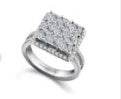 Sterling Silver Semi Mount Ring Setting Princess SQ 3.5X3.5mm - Syzjewelry
