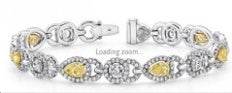 Sterling Silver Semi Mount Bracelet Setting Pear PE 7X5mm - Syzjewelry