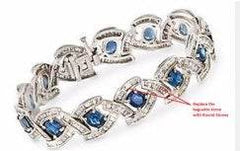 Sterling Silver Semi Mount Bracelet Setting Oval OV 6X4mm - Syzjewelry