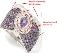 Sterling Silver Semi Mount Ring Setting Oval OV 10X8mm - Syzjewelry
