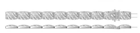 Sterling Silver Semi Mount Bracelet Setting Round RD 1.2mm - Syzjewelry