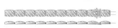 Sterling Silver Semi Mount Bracelet Setting Round RD 1.2mm - Syzjewelry