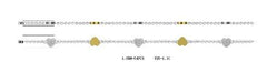 Sterling Silver Semi Mount Bracelet Setting Round RD 1.0mm - Syzjewelry