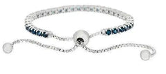Sterling Silver Semi Mount Bracelet Setting Round RD 4x4mm - Syzjewelry