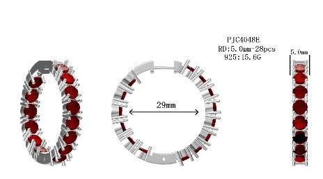 Sterling Silver Semi Mount Earrings Setting Round RD 5x5mm - Syzjewelry