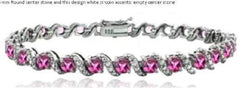 Sterling Silver Semi Mount Bracelet Setting Round RD 5x5mm - Syzjewelry