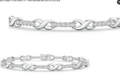 Sterling Silver Semi Mount Bracelet Setting Round RD 3x3mm - Syzjewelry