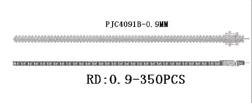 Sterling Silver Semi Mount Bracelet Setting Round RD 0.9mm