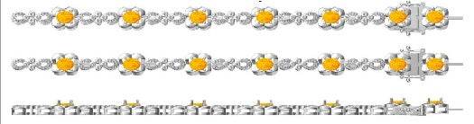 Sterling Silver Semi Mount Bracelet Setting Oval OV 7X5mm - Syzjewelry
