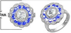 Sterling Silver Semi Mount Ring Setting Round RD 7x7mm - Syzjewelry