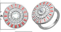 Sterling Silver Semi Mount Ring Setting Round RD 6.5mm - Syzjewelry