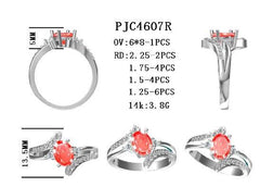 Sterling Silver Semi Mount Ring Setting Oval OV 8X6mm - Syzjewelry