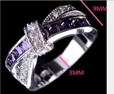 Sterling Silver Semi Mount Ring Setting for Princess SQ 3x3mm Knot Band Ring