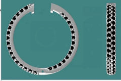 Sterling Silver Semi Mount Earrings Setting Round RD 2.25mm - Syzjewelry