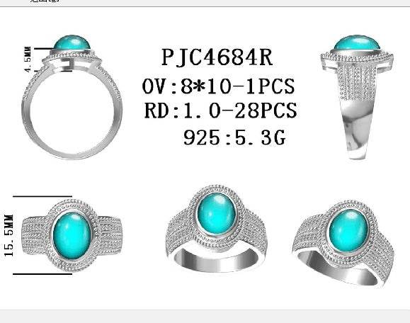 Sterling Silver Semi Mount Ring Setting Oval OV 10X8mm - Syzjewelry