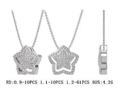 Sterling Silver Semi Mount Pendant Setting Round RD 1.2mm - Syzjewelry