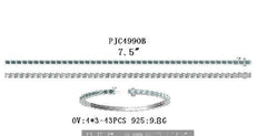 Sterling Silver Semi Mount Bracelet Setting Oval OV 4X3mm - Syzjewelry